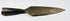 Forged iron Indo-Persian polearm blade with symmetrical leaf design and socket