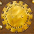 Rare Iberian strongbox with decorative ironwork, brass fittings, original working elements, and centuries-old character