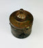 Islamic Khorassan bronze inkwell with domed lid and engraved floral motifs, 10th–12th century CE