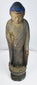 Angled front view of the Edo–Meiji Japanese Buddha with downcast eyes