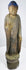 Front view of a Japanese Amida Buddha statue with gilding and blue-painted hair