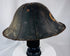 Antique Edo period jingasa featuring traditional Japanese martial craftsmanship and gilt decoration