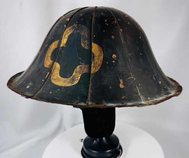 Rare Japanese jingasa helmet worn by samurai and retainers during the Edo period