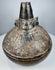 Pre-Columbian Naymlap-style bottle from northern Peru with dark burnished finish and traditional Sicán form.