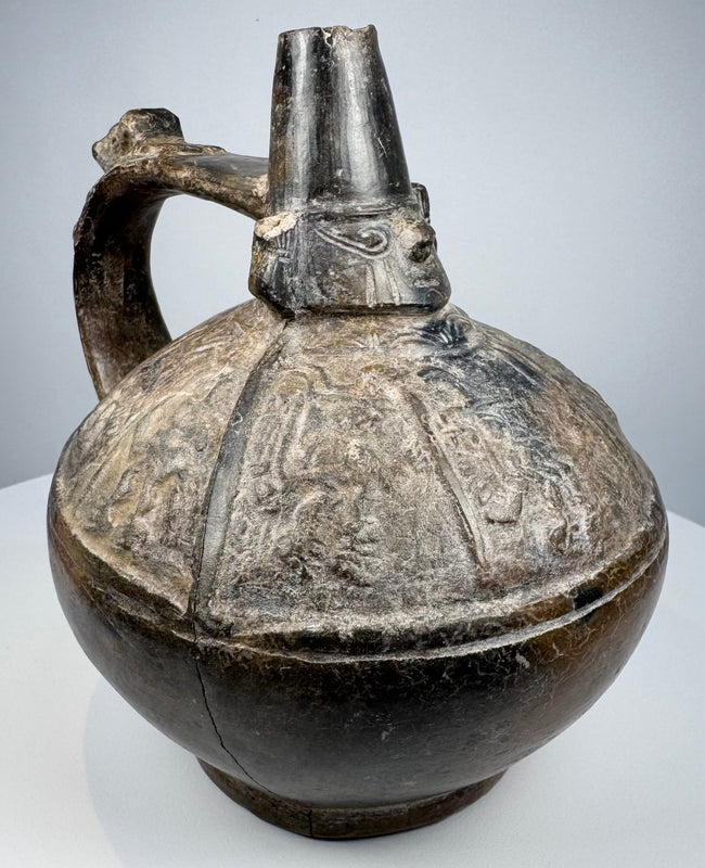 Ancient Lambayeque blackware pottery associated with ceremonial and elite traditions of the Sicán civilization.