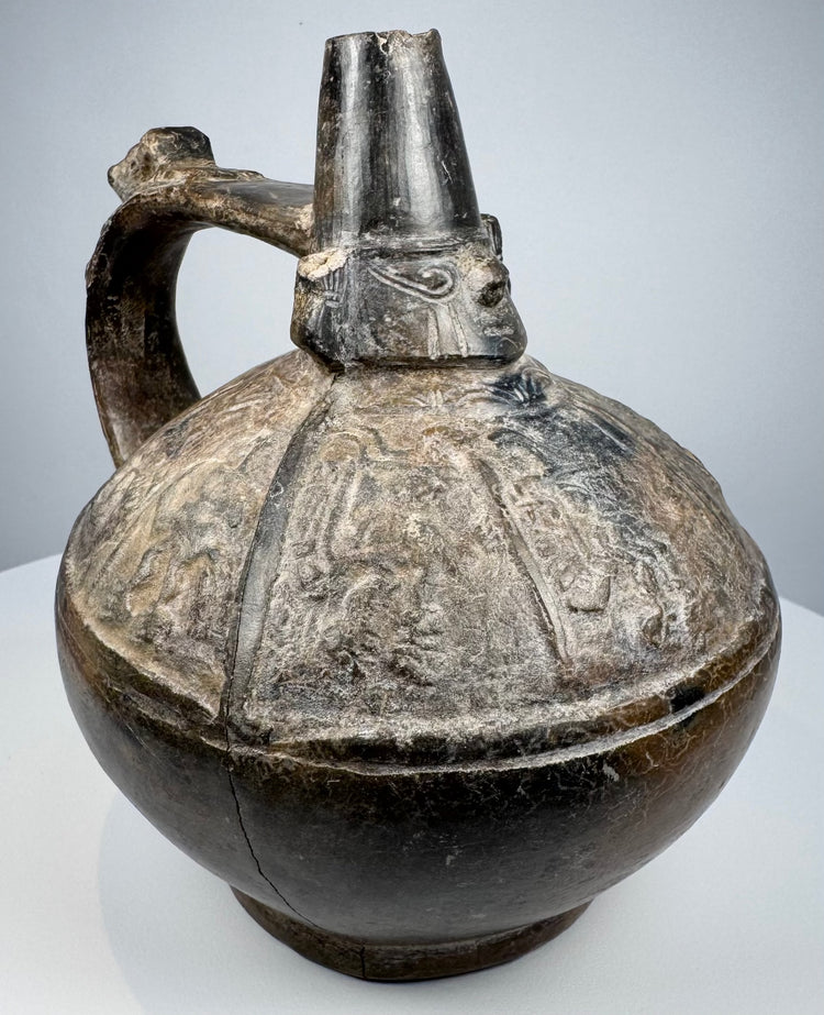 Ancient Lambayeque blackware pottery associated with ceremonial and elite traditions of the Sicán civilization.