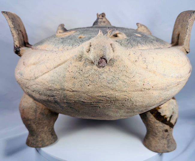 Ancient Chinese terracotta ritual vessel from a long-established private St. Paul, Minnesota collection with documented provenance.