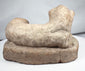 Ptolemaic terracotta lion sculpture from Alexandria with hollow underside vent hole