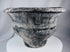 Ban Chiang-style ceramic pot with broad rim, crosshatched texture, and aged surface treatment