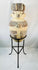 Pre-Columbian Chancay pottery urn with hand-sculpted human figure