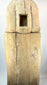 Antique Chinese carved wooden temple figure representing a magistrate or official.