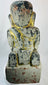 Antique Burmese Buddhist devotional sculpture with worn gilded surface and lacquer patina.