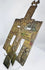 Antique Orthodox bronze crucifix icon from Imperial Russia with rich patina and detailed iconographic program.