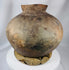 Handcrafted earthenware container from the Timor region with indigenous decorative designs