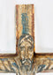 Spanish Colonial Christ on cross sculpture with aged surface and polychrome traces.