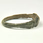 US size 8.75 Late Roman bronze finger ring with complete hoop and naturally aged patina