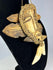 Lega pendant mask with braided fiber collar and wooden backing Congo