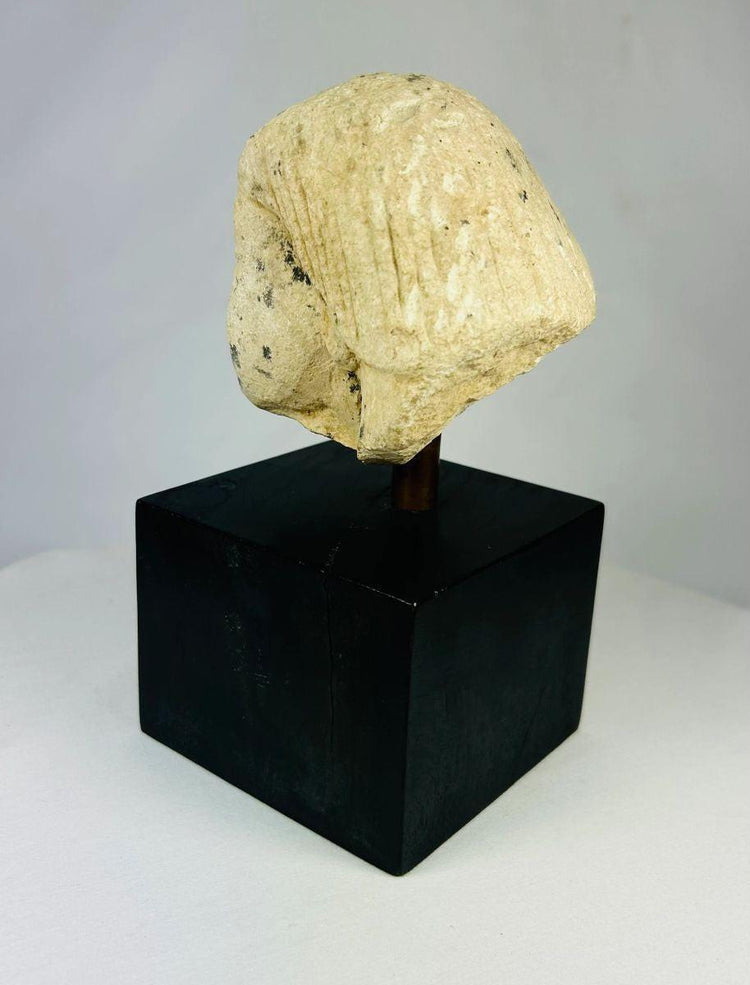 Tapa de vaso canopo de piedra caliza de Imsety | Hijo protector de Horus del Imperio Nuevo | Hacia 1550-1070 a. C.