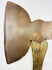 Antique American broadhead axe, 19th-century forged steel woodman’s tool, flat reverse head, M.H. Jones & Co.