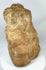 Side view of Majapahit three-faced Brahma stone sculpture, 14th–15th century Java, Indonesia, carved from volcanic andesite with natural patina and temple wear.