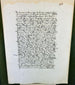 15th-century French rent roll professionally framed with English translation