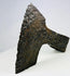 Ancient medieval iron axe head with broad bearded blade 10th–14th century CE