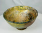 Ancient Persian Syrian ceramic bowl with figural motif and Kufic style border