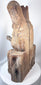 Early 20th century carved wooden religious sculpture with crowned Madonna and Christ Child