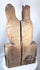 Hand-carved antique European religious figure group with aged wood grain and devotional styling