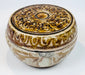 Sawankhalok stoneware box displaying extensive glaze loss and archaeological wear