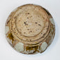 Overhead view of the Sawankhalok box lid with symmetrical foliate motifs