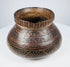 Mesoamerican polychrome redware pottery bowl with geometric painted decoration, circa 1st millennium CE
