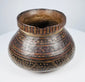 Mesoamerican polychrome redware pottery bowl with geometric painted decoration, circa 1st millennium CE