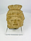 Fragmento de cabeza de terracota mesoamericana | Figura ceremonial con tocado de abanico | I milenio d. C.