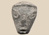 Ancient Mesopotamian pottery head of a stylized youthful figure, circa 2000–1500 BCE