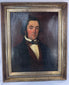 Nineteenth-century English School portrait of an unidentified man with prominent sideburns