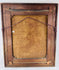 Back view of the Victorian portrait showing the original canvas, wooden stretcher, and aged frame
