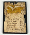 Reverse view of the ebonized frame and backing of a miniature portrait