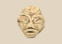 Mesopotamian style carved limestone idol head with almond eyes