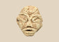 Mesopotamian style carved limestone idol head with almond eyes