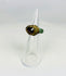 Neo-Assyrian bronze ring featuring red garnet gemstone and aged patina