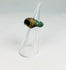 9th–7th century BCE Assyrian bronze ring with raised gemstone bezel