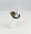 Ancient bronze ring with raised bezel and natural green patina