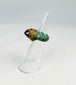 Neo-Assyrian bronze ring featuring garnet intaglio and green patina