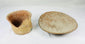 Un-glazed terracotta bowl and vessel fragment from Neolithic period