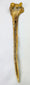 New Guinea Highlands “husband-killing” dagger, human femur carving, traditional pigments and cassowary feather adornments