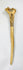 Antique New Guinea ritual bone dagger made from human humerus, shown vertically against a neutral background