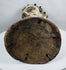 Carved wooden Nigerian Janus dance crest displaying ancestral symbolism, painted details, and ceremonial craftsmanship.