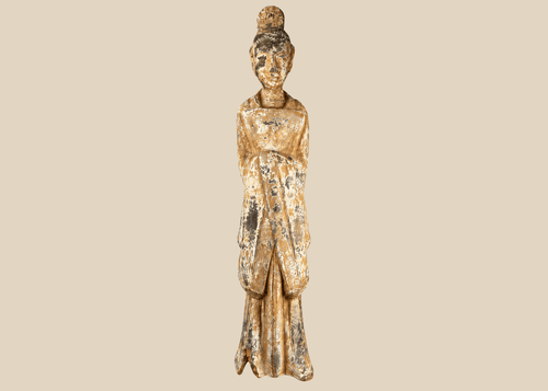 Northern Wei Dynasty Chinese earthenware funerary attendant figure