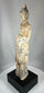 Chinese Northern Wei earthenware court figure with traces of pigment